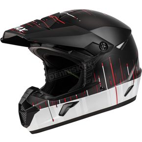  Matte Black/White MX-46 Frequency Helmet