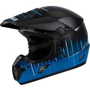  Matte Black/Blue MX-46 Frequency Helmet