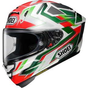 Red/Green/White X-Fifteen Escalate TC-4 Helmet