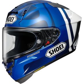 Blue/White X-Fifteen Marquez 73 V2 TC-2 Helmet