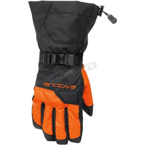Black/Orange Pivot Gloves