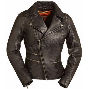 Women's Black The Monte Carlo Leather Jacket