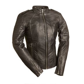 Women's Black Sexy Biker Leather Jacket