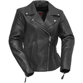 Women's Black Allure Leather Jacket
