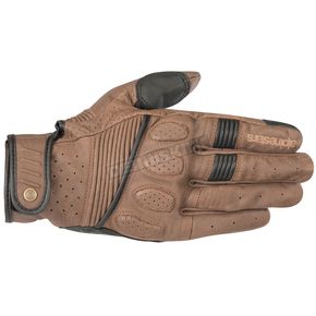 Brown/Black Crazy 8 Leather Gloves