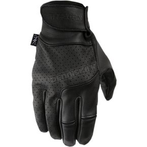 Black Siege Leather Gloves