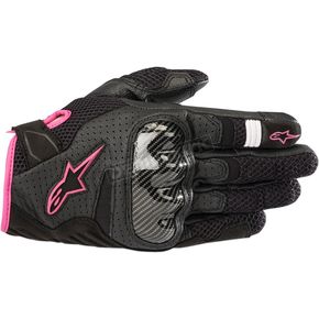 Black/Fuchsia Stella SMX-1 Air v2 Glove 