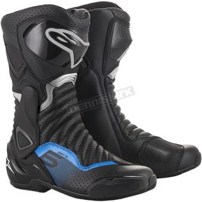 Black/Gray/Blue SMX-6 v2 Vented Boots
