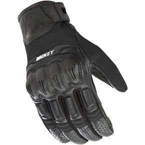 Black Hybrid Mesh Phoenix 5.1 Gloves