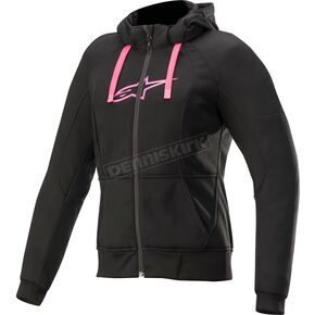 Black/Pink Womens Stella Chrome Sport Hoodie jacket