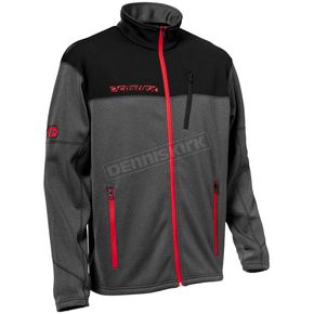 Red/Heather Charcoal Fusion G3 Mid-Layer Jacket