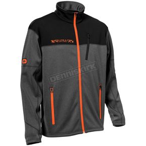Orange/Heather Charcoal Fusion G3 Mid-Layer Jacket
