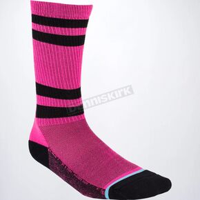 Electric Pink/Ocean Turbo Athletic Socks