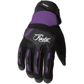 Women's Black/Purple Velocity 3.0 Gloves