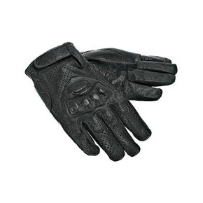 Black Interstate Perforated Riding Gloves