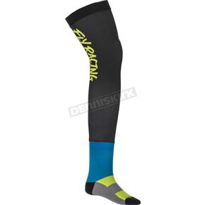 Hi-Vis/Black/Blue Knee Brace Socks