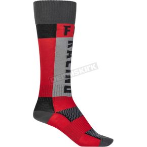 Youth Red/Grey Thick MX Socks