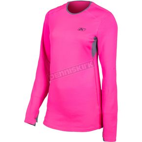 Women's Knockout Pink/Castlerock Gray Solstice 2.0 Base Layer Shirt
