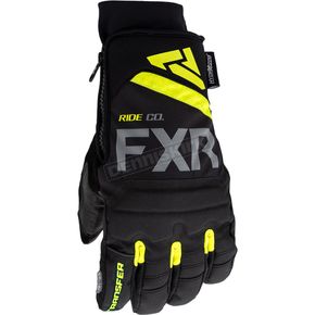 Black/Hi-Vis Transfer Short Cuff Gloves