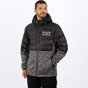 Black/Grey Heather Excursion Light Hybrid Quilted Hoody