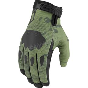 Green Camo Hooligan CE Gloves