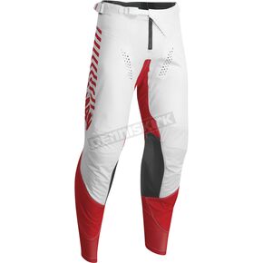 White/Red Differ Slice Pants