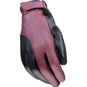 Womens Black/Red Combiner Gloves