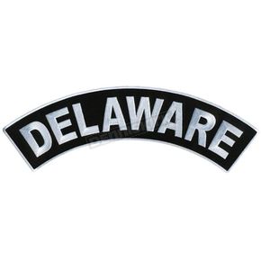 Black 12x3 In Delaware Top Rocker Patch