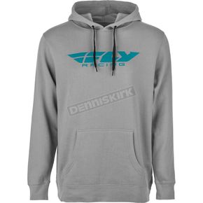 Grey/Blue Corporate Pullover Hoody