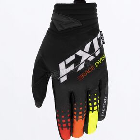 Black/Red/Orange Prime MX Gloves