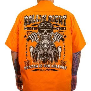 Orange Rollin Right Shop Shirt