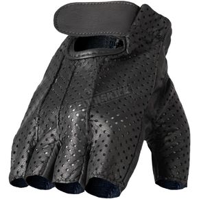 Vented Leather Fingerless Gloves
