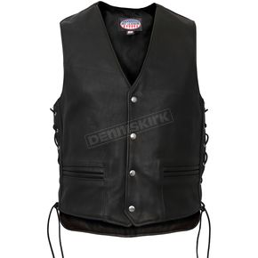 Black Extra Long Back Conceal And Carry Vest