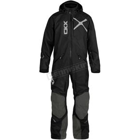 Black/Gray Elevation Zero One-Piece Non-Insulated Snowmobile Suit