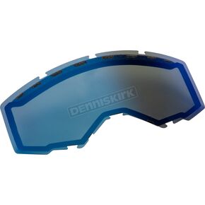 Sky Blue Mirror/Polarized Smoke Vented Dual Replacement Lens for Zone Pro/Zone/Focus Goggles