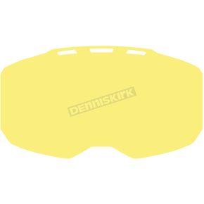 Light Yellow Tint Edge Dual-Pane Goggle Lens