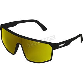 Gloss Black Element 5 Sunglasses w/Polarized Yellow Mirror Smoke Lens