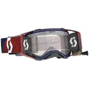 Red/Blue Prospect WFS Goggles w/Clear Works Lens