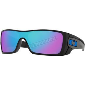 Polished Black Batwolf Sunglasses w/Prizm Sapphire Lens