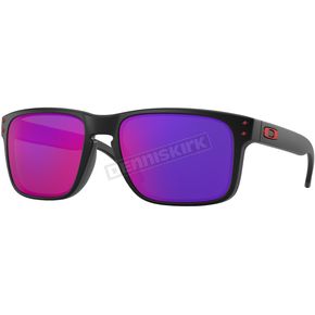 Matte Black Holbrook Sunglasses w/Positive Red Iridium Lens