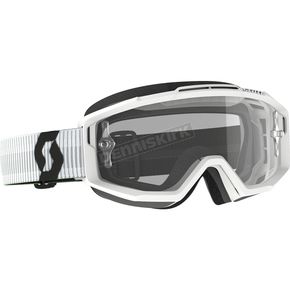 White Split OTG Goggles w/Clear Works Lens