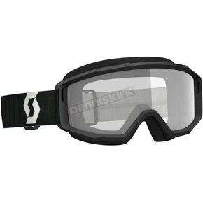 Black/Grey Primal Goggles w/Clear Works Lens