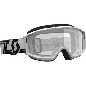White/Black Primal Goggles w/Clear Works Lens