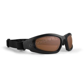 Black Goggle w/Amber Lens