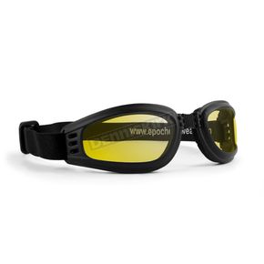 Black Folding Goggle w/Yellow Lens
