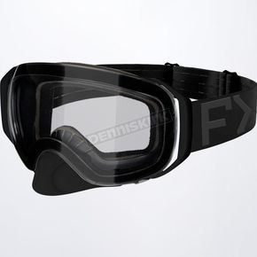 Black Ops Ride X Spherical Clear Goggles w/Clear Dual Lens