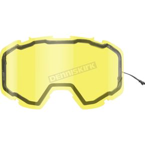 Yellow Maverick Electric Goggles Heated Dual Lens