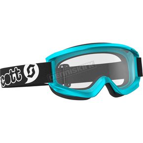 Youth Cyan Agent Goggles w/Clear Standard Lens