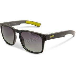 Black/Hi-Vis Seven Threes Sunglasses w/Polarized Smoke Gradient Tint Lens