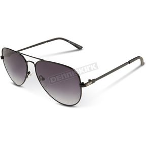 Stealth Authority Sunglasses w/Smoke Gradient Tint Lens